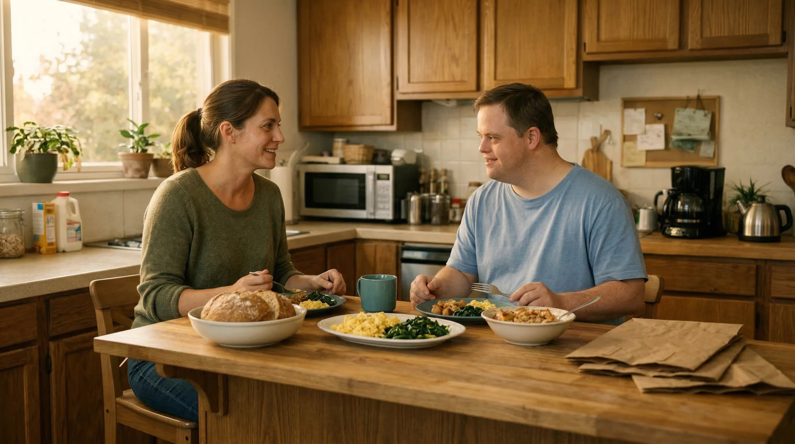 Cocina amueblada del hogar